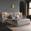 Minimalist Fabric Queen Bed Modern Wide 1.8m Double Bed