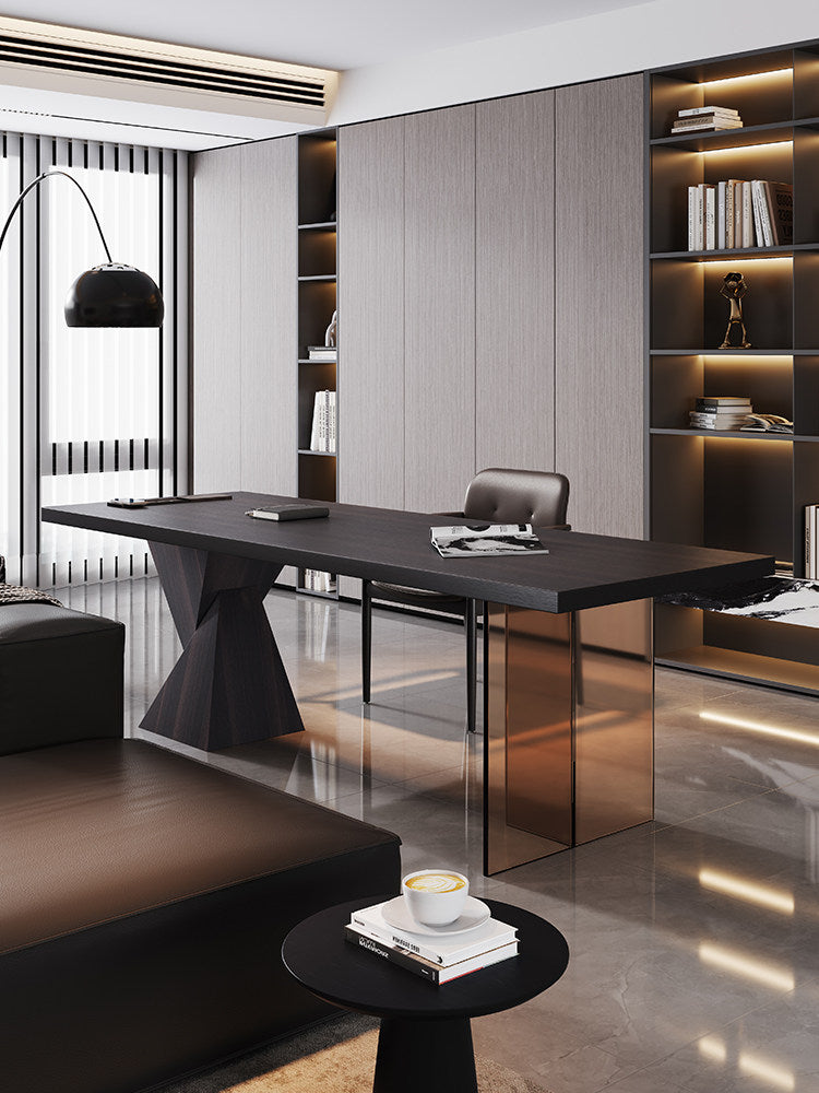 Modern Solid Wood Home Office Desk Minimalist Computer Table