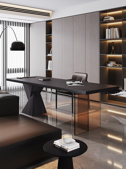 Modern Solid Wood Home Office Desk Minimalist Computer Table