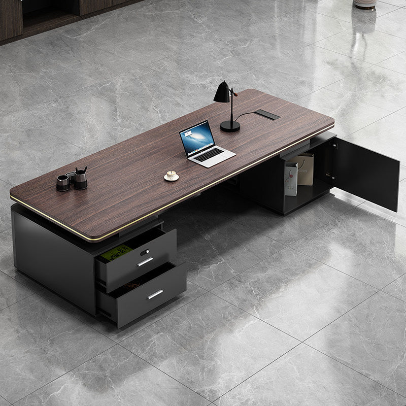 Modern Executive Desk with Mobile Storage Office Workstation