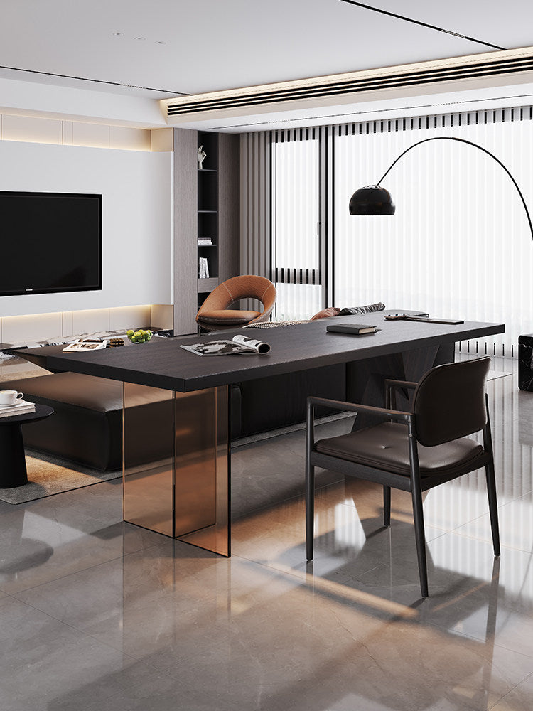 Modern Solid Wood Home Office Desk Minimalist Computer Table