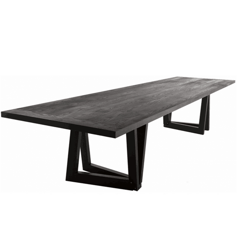Rustic Solid Wood Executive Desk Large Office Meeting Table